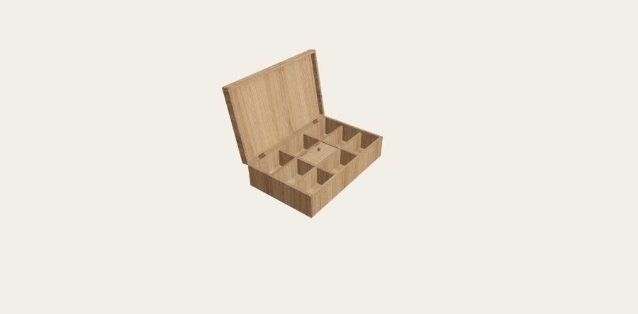 caja con tapa